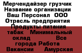 Мерчендайзер-грузчик › Название организации ­ Ваш Персонал, ООО › Отрасль предприятия ­ Продукты питания, табак › Минимальный оклад ­ 39 000 - Все города Работа » Вакансии   . Амурская обл.,Константиновский р-н